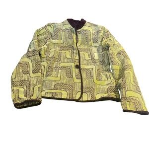 PREMIERE Tapestry Jacket Lime Maze European Fabrics‎ Size M